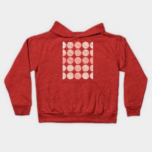 Scribbled Polka Dots pattern Kids Hoodie